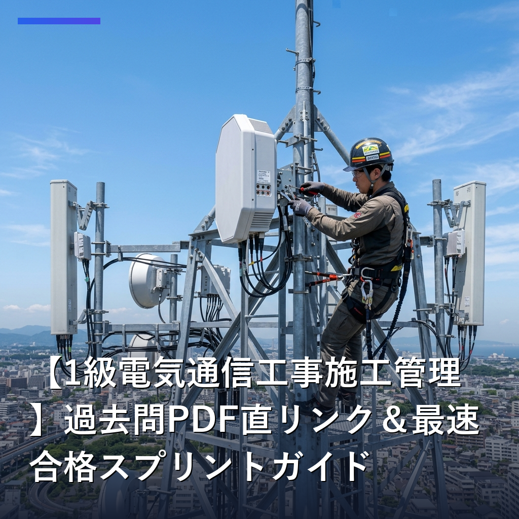 【1級電気通信工事施工管理】過去問PDF直リンク＆最速合格スプリントガイド